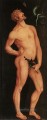 Adam, pintor desnudo del Renacimiento, Hans Baldung